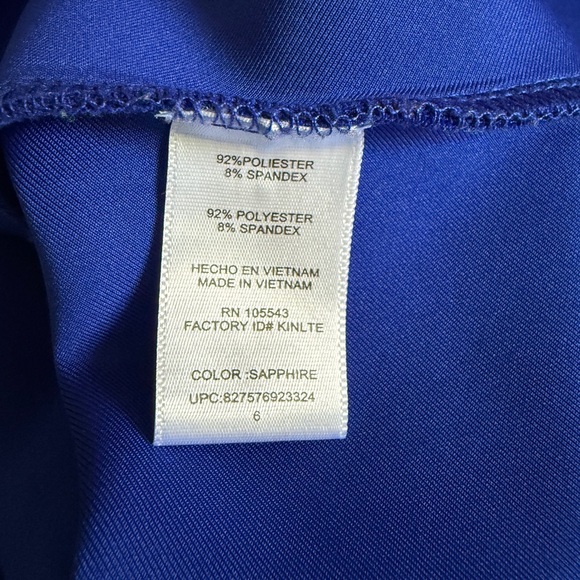 Royal Blue Mini Dress, Size 6 by MILLY - Picture 6 of 6